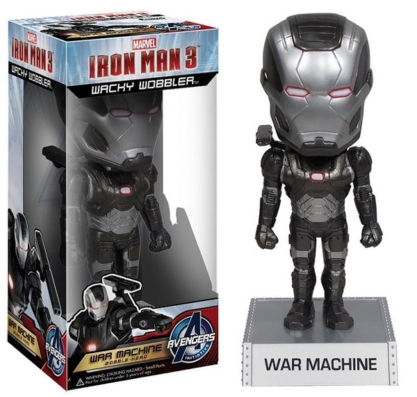 Iron Man 3 War Machine Wacky Wobbler wackelkopf figur action Funko Neu