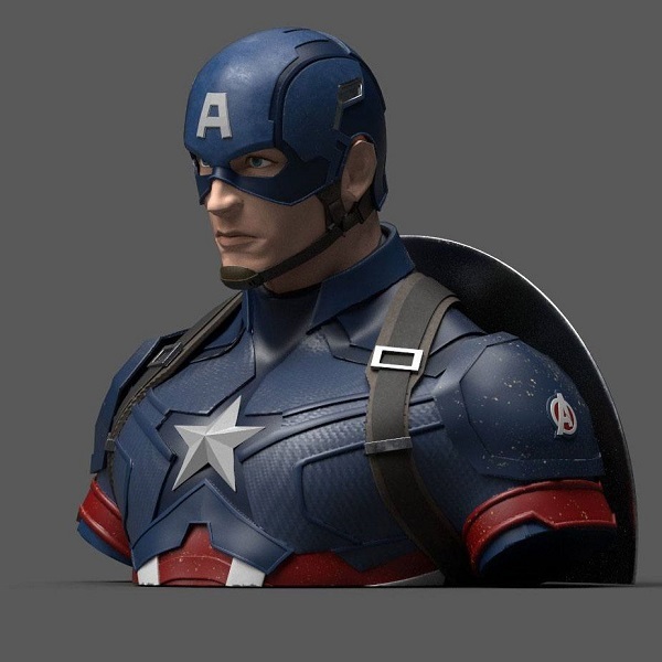 Marvel Avengers Endgame Captain America Bust Bank Spardose Figur action Neu