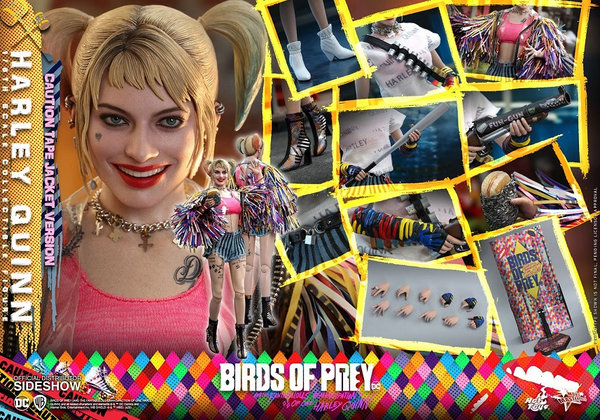 Birds of Prey Movie Masterpiece Harley Quinn Caution Tape Jacket action figur