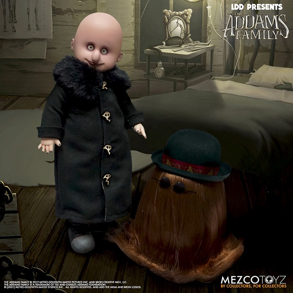 The Addams Family Living Dead Dolls Fester & IT action figur Mezco Neu