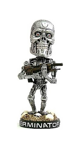 Terminator 2 Endoskeleton Headknocker Wackelkopf action figur neca. Neu